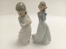 NAO and Zaphir Figurines Bundle Handcrafted Porcelain Made in Spain 10"