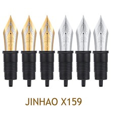 3PCS Fountain Pen Nibs Replaced Metal EF/F/M Size Golden /Silver For Jinhao X159