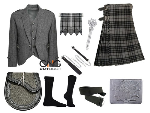 Men scottish grey tweed - men's,
