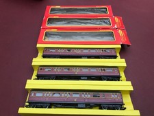 TRIANG HORNBY R747 R748 LMS CALEDONIAN COMPOSITE & BRAKE COACH x 3 boxed
