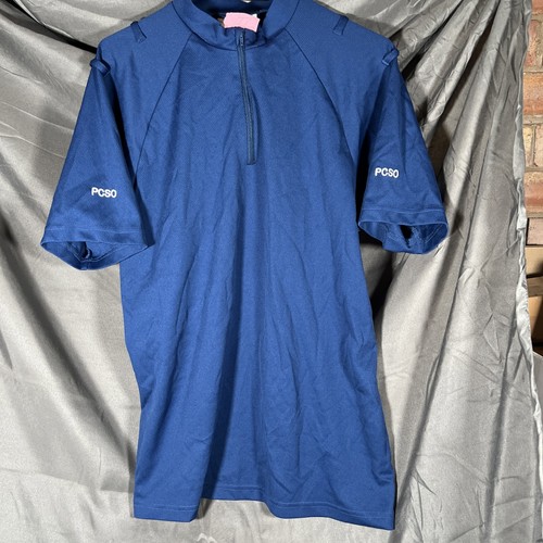 Police blue polyester top - blue,