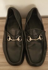 GUCCI Lug Sole Horse Bit Black