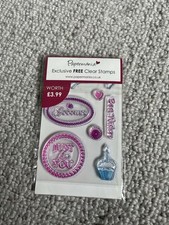 Papermania Clear Stamps Happy