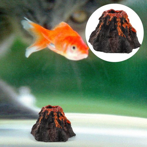 Volcano aquarium decoration - volcano,