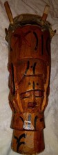 Tiki Hand Carved  Wood Peg