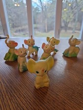 Vintage Lot Of Blue Elephant