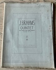 BRAHMS CLARINET QUINTET SHEET