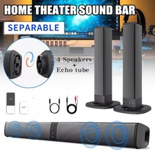 Wireless Bluetooth 4 Speaker Sound Bar Subwoofer System TV Home Theater Surround