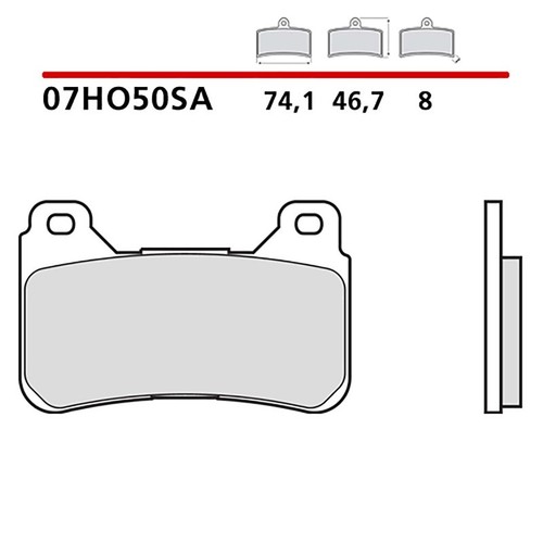 Brembo front brake pad kit - brake,