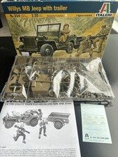 Italeri Willy’s Jeep and trailer. 3 x Figures - 1/35 Complete