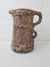 Vintage Hillstonia Two Handled Pottery Jug Pitcher 