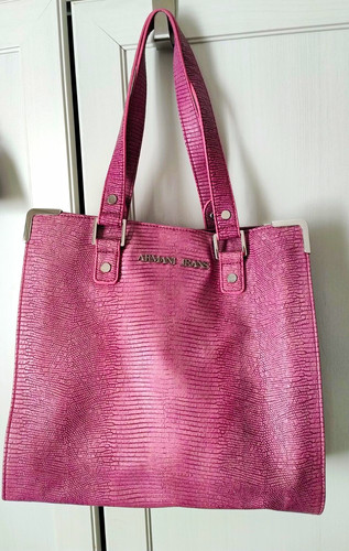 Armani jeans pink embossed - armani,