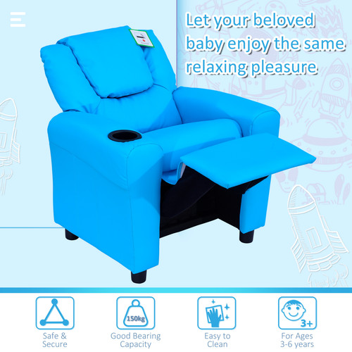 Childs reclining armchair with - armchair,