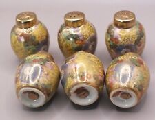 Antique Satsuma Millie Fleur Salt/Pepper pots (six)