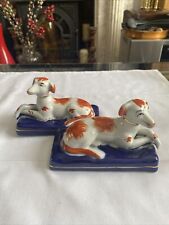 Antique Staffordshire Whippet Dog Figure 19th Century