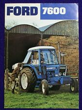 FORD 7600 FARM TRACTOR DEC 1977 BROCHURE AGRICULTURE FARMING SPECIFICATION DATA