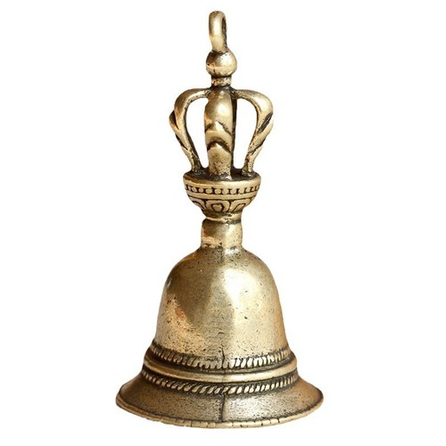Brass handle loud hand bell - brass,