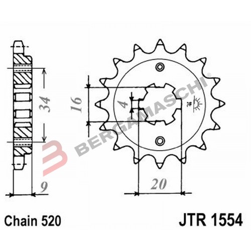 Sprocket 1554 z14 hyosung - sprocket,