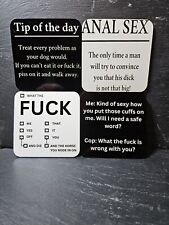 Coaster Drinks Mat Funny RUDE Offensive Comedy Humour Novelty Present  Gift