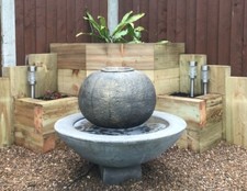 LARGE PATIO BALL FOUNTAIN