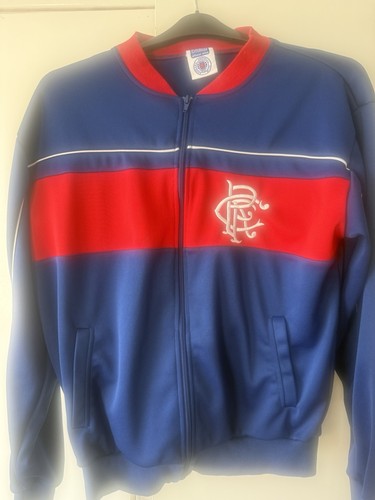 Retro rangers football jacket - rangers,