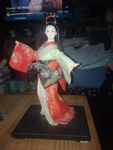 Japanese geisha kimono doll - japanese,