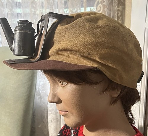 Vtg coal miners canvas cap - miners, hat