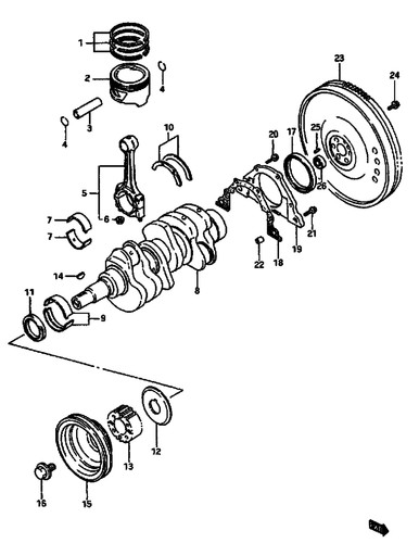 Suzuki genuine pin piston - suzuki,