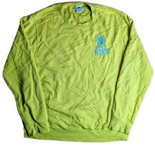 Nike Sportswear Crew Neck Sweatshirt Sweater Sun Yellow / Blue - Mens XL