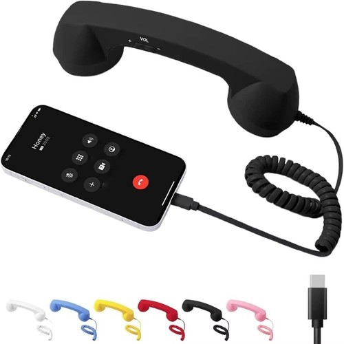 Retro telephone handset - telephone,