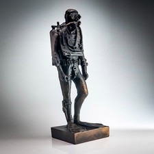 Bronze Effect Scuba Diver