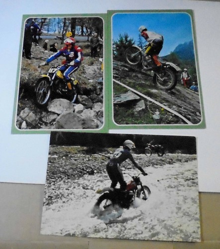 Motorcycle trial postcards - trial,