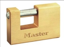 Master Lock - Rectangular 76mm Solid Brass Body Shutter Padlock (NEW OTHER)