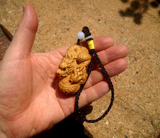 Carved wood netsuke Dragon