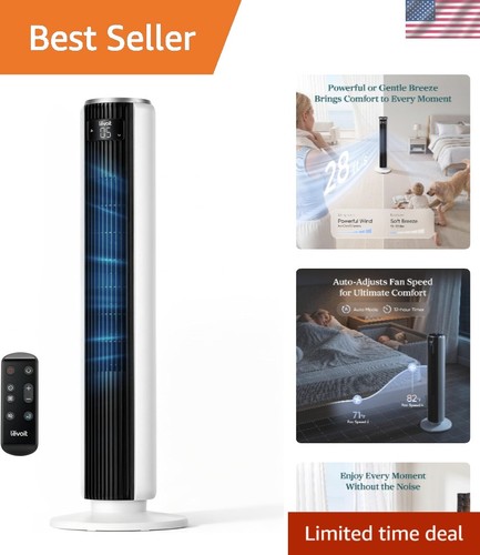 Quiet 28db tower fan - fan, with