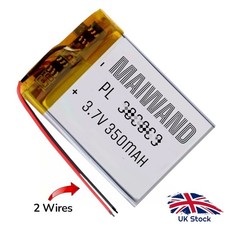 Replacement battery for Nextbase Dash Cam 512GW, 312GW, 412GW- 3.7V 350mAh