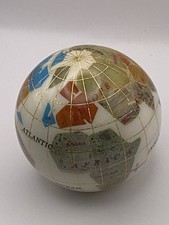 WORLD GLOBE With Inlaid