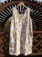 Ecru White Floral Linen Blend