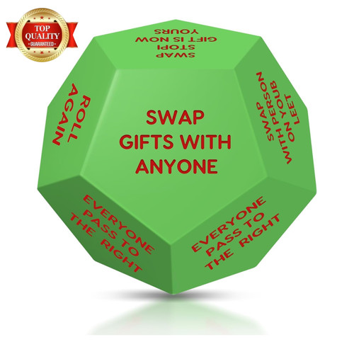 Santa swap gift exchange dice - gift,