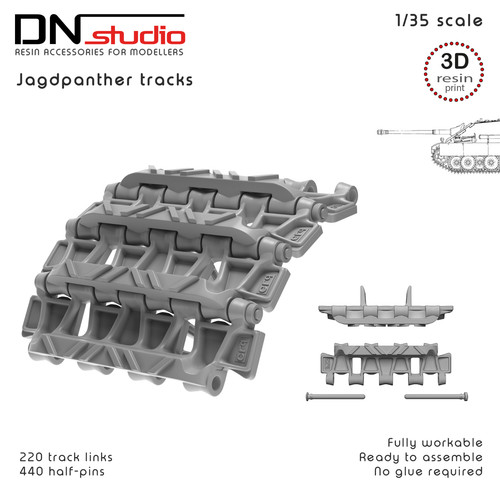 Jagdpanther 3d resin - 1/35,