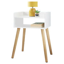 Wooden Bedside Table Bedroom Furniture Storage Nightstand Side Tables White