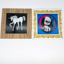 Vintage 80's Glass Mirror