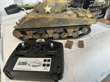 Heng Long RC Sherman Tank 1/16 With Extensive Metal Upgrades & Dual Sound!