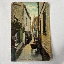 Edwardian Postcard Of a Yarmouth Row featuring a Pram … Great Yarmouth posted 31