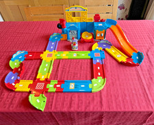 Vtech Toot Toot Repair Centre with track and Hot Rod & Taxi lights & sound cars
