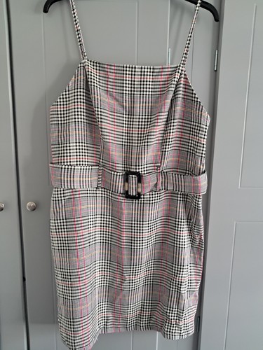 Checked ladies pinafore dress - ladies,