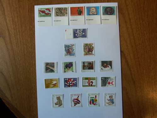 Switzerland stamps 1986 - stamps,
