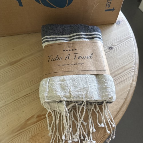 Take towel - take,