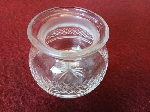 Vintage crystal glass powder - glass,