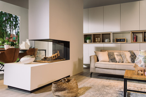 Gas fire faber triple - fire,